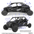 BODY: DECALS - 2025 POLARIS RZR PRO R 4 RACE REPLICA LE EVAP