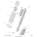 SUSPENSION: REAR SHOCK MOUNTING - 2023 POLARIS RZR TURBO R PREMIUM