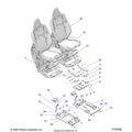 BODY: SEAT ASM. AND SLIDER FRONT - 2024 POLARIS RZR XP 4 1000 PREMIUM