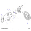 BRAKES: CALIPER FRONT (2) - 2023 POLARIS RZR TURBO R 4 PREMIUM RIDE COMMAND