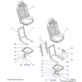 BODY: SEAT ASM. AND SLIDER - 2023 POLARIS RZR XP 1000 SPORT