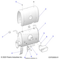 ENGINE: EXHAUST SYSTEM SILENCER - 2024 POLARIS RZR PRO R PREMIUM