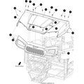 UTV Cowl Fire Red by Arctic Cat