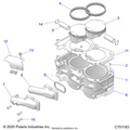 ENGINE: CYLINDER AND PISTON - 2021 POLARIS RZR XP 4 1000 HIGH LIFTER