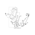 Seat Base Cover - Black/Orange by Arctic Cat