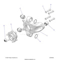 SUSPENSION: REAR CARRIER AND HUB - 2023 POLARIS RZR TURBO R 4 SPORT