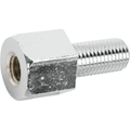 Universal Mirror Adapter - M8 x 1.25 Male | M10 x 1.25 Female - Chrome By Emgo