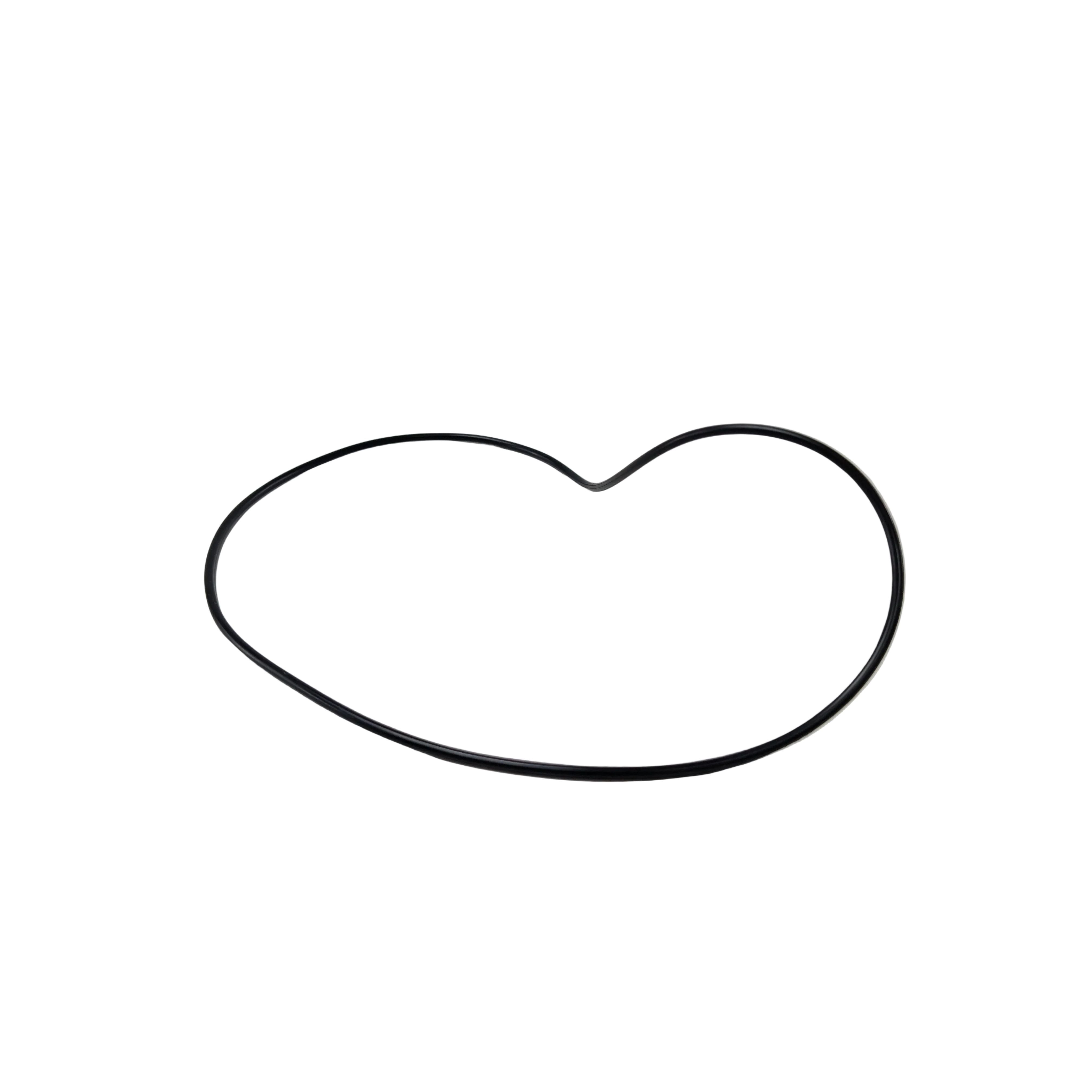 Black rubber O-ring seal with an irregular oval shape designed for Polaris vehicles.