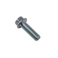 Silver hex bolt with washer base and threaded shaft for heavy-duty fastening.