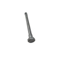 Silver metal hex head screw M12 x 140mm with threaded shaft.