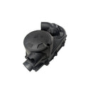 Black plastic variator cover assembly with rounded top and multiple angled air vents, designed for Can-Am off-road vehicles.