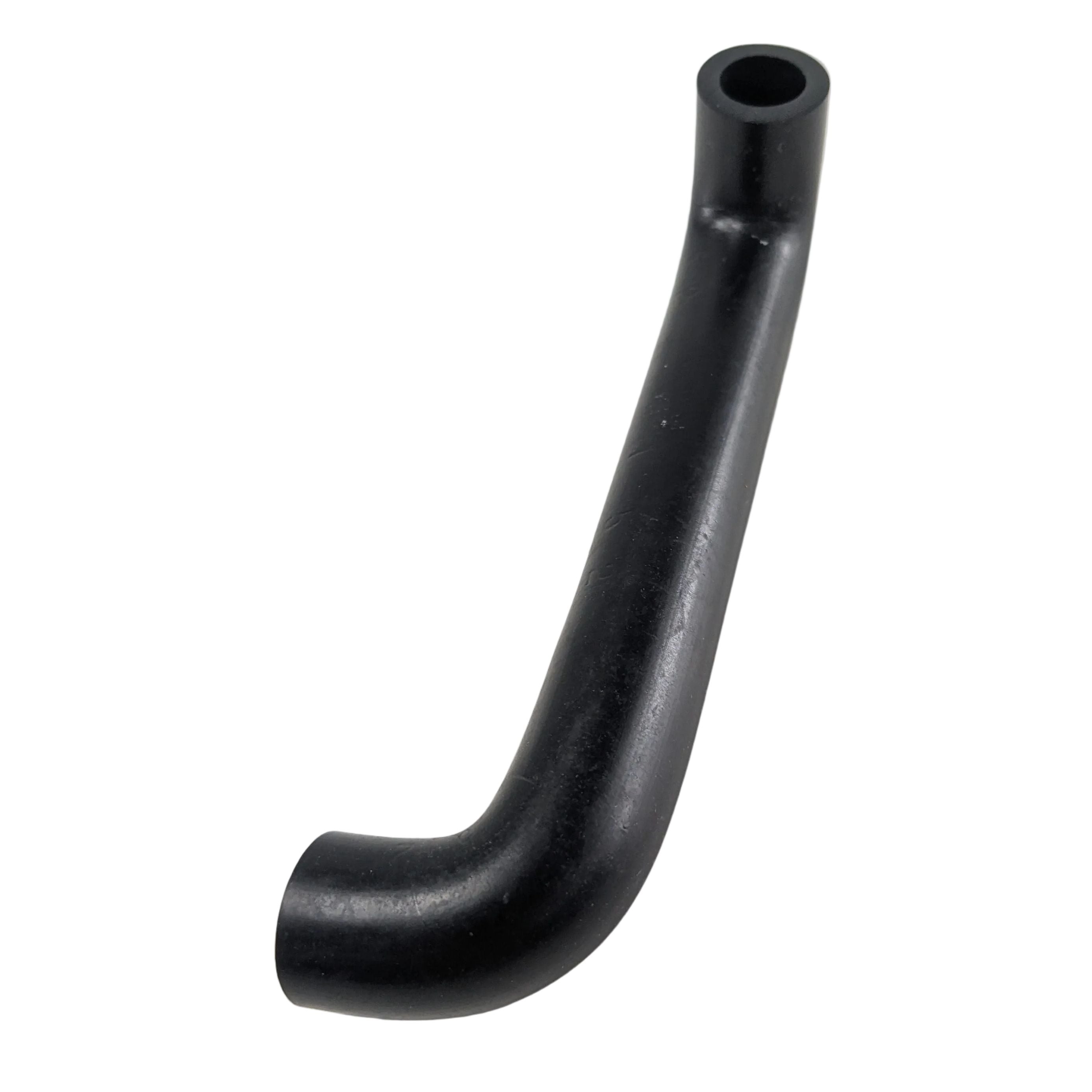 Black curved sleeve pipe connector with smooth finish, designed for Polaris UTVs.