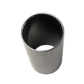 Polished cylindrical metal fork spring collar with smooth finish and hollow center.