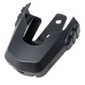 Black rugged plastic wireless remote winch holder with mounting holes and molded grip edges.