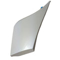 Glossy white angular left side body cover panel for Victory motorcycles.