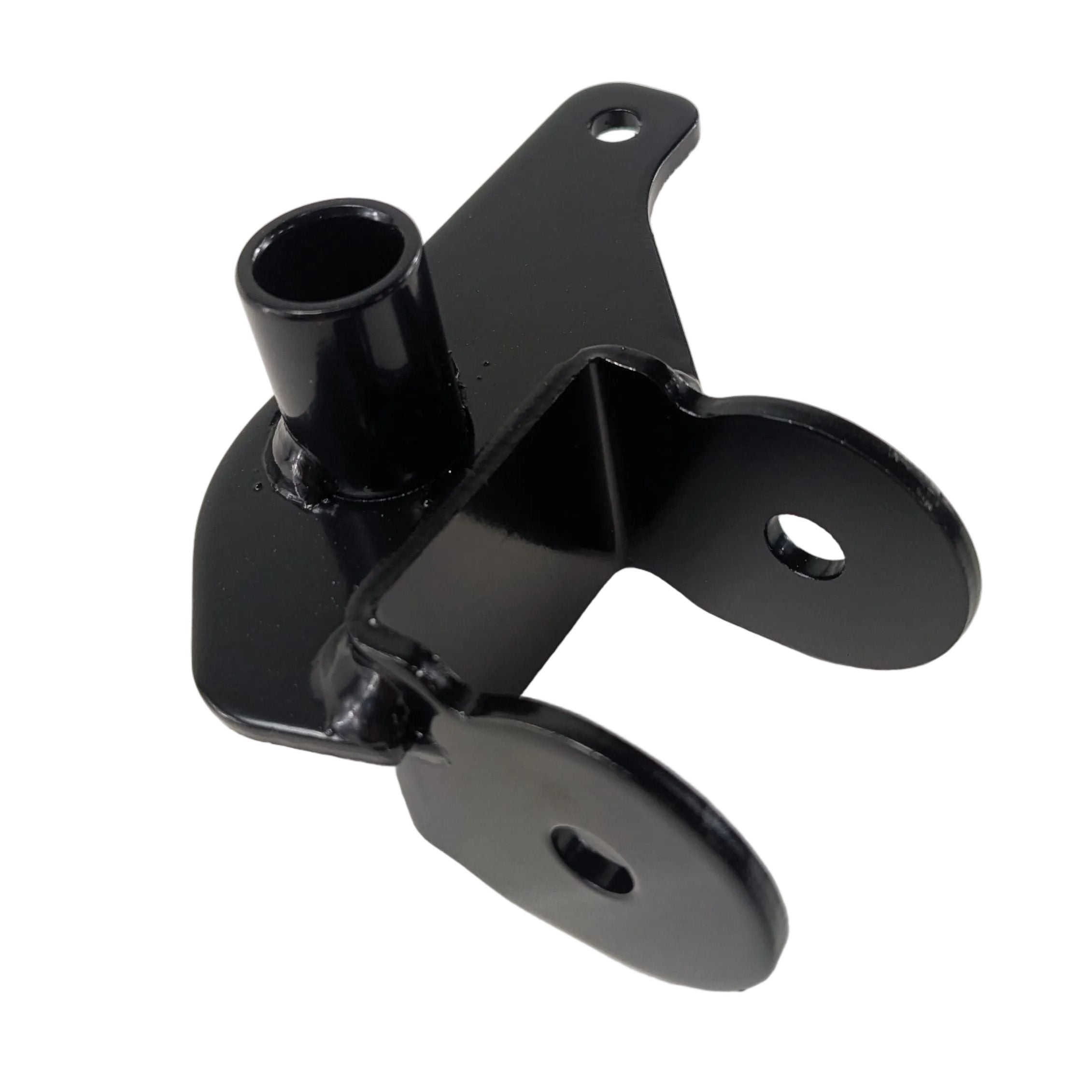 Black metal gear shift swing arm with cylindrical peg and mounting holes for CFMOTO UFORCE UTV models.