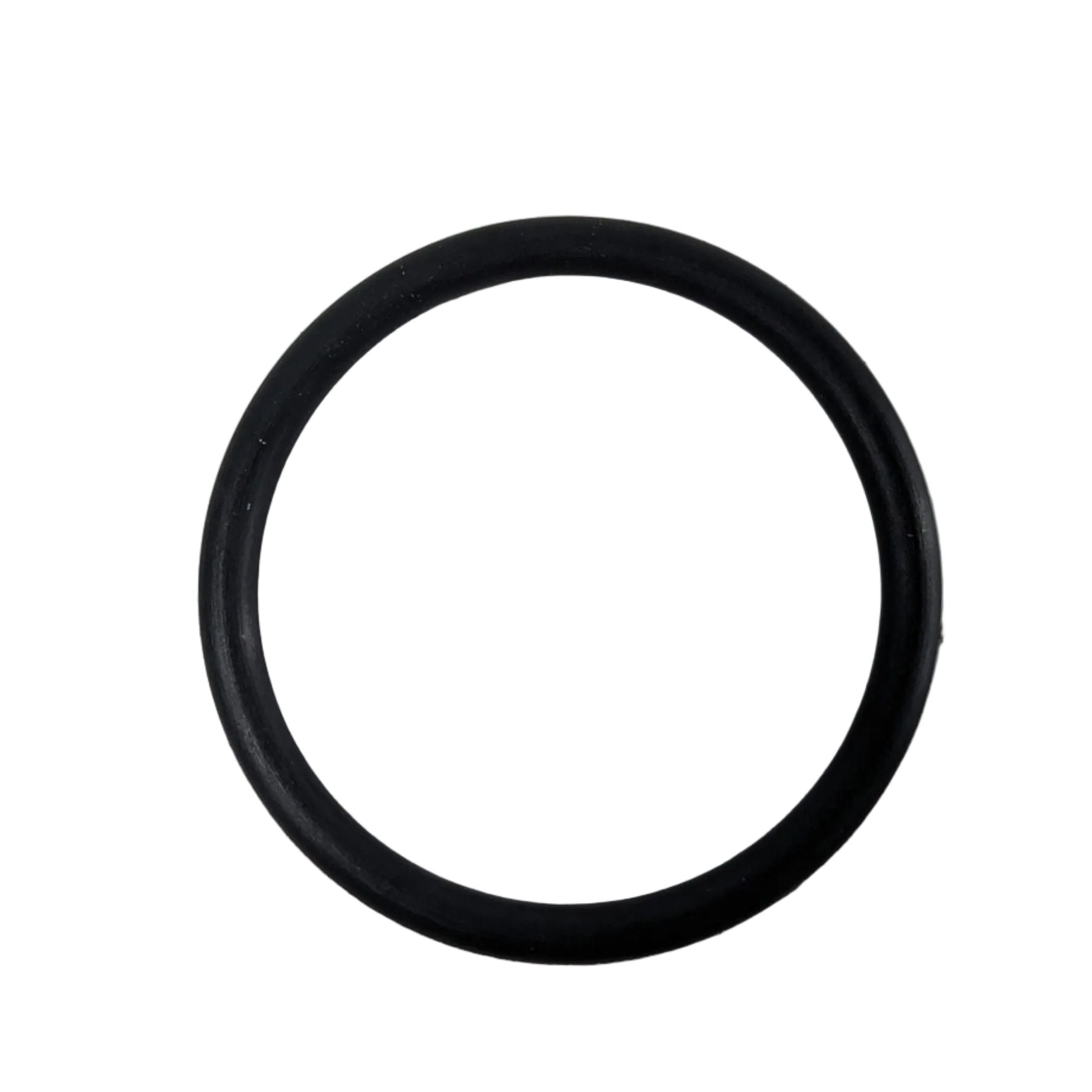 Black rubber O-ring gasket with smooth surface and round cross-section.