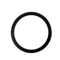 Black rubber O-ring gasket with smooth surface and round cross-section.