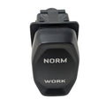 Black rectangular toggle switch with white "NORM" and "WORK" labels on the front face.
