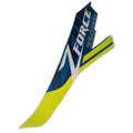 Blue and neon yellow angular door decal with "ZFORCE 950 EPS" branding in white and blue letters.