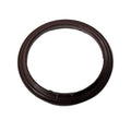 Round brown rubber oil seal with a smooth outer edge and inner lip for wet clutch housing.