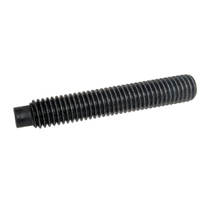 Black threaded metal stud bolt with smooth tip, measuring approximately 45mm long.
