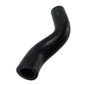 Black rubber breather hose with curved, angled shape designed for motorcycle use.