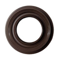 Brown rubber oil seal with circular shape and inner lip for secure fit, size 35x61x9mm.