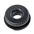 Black rubber collar with a rounded, donut-shaped design and a central hole.