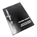 Black softcover 2011 rider's manual with white text for Victory Cross Roads and Cross Country motorcycles.