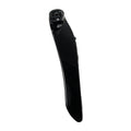 Black sleek curved rear light mount with mounting hole on top, glossy finish.