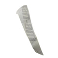 Catalyst gray curved door decal for Can-Am Maverick with bold dark gray branding text.