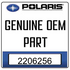Polaris logo above bold text reading Genuine OEM Part, referencing the Complete Transmission Kit by Polaris, with the number 2206256 in a white box at the bottom.