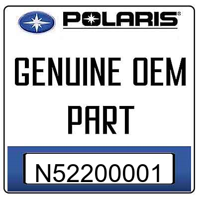 An Image of the Geniune Polaris Logo  reading 'GENUINE OEM PART'N52200001