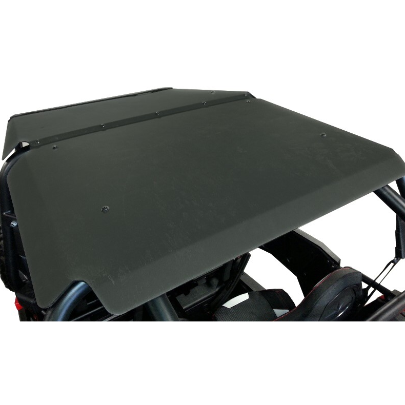 Polaris RZR 4 900_1000 Abs Hard Plastic Roof by Spike - 88-4400ABS - Exterior Passenger Side Above Behicle Close Up Angled View