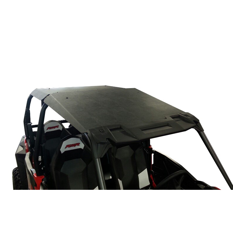 Polaris RZR 4 900_1000 Abs Hard Plastic Roof by Spike - 88-4400ABS - Exterior Passenger Side Angled Above Behicle Close Up View