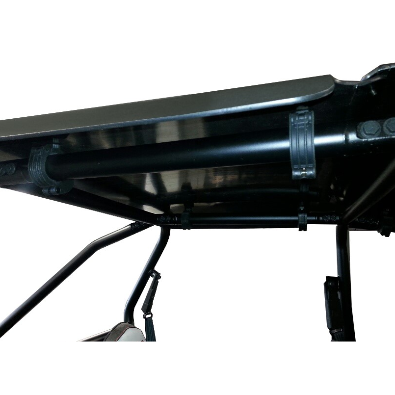 Polaris RZR 4 900_1000 Abs Hard Plastic Roof by Spike - 88-4400ABS - Interior Passenger Side Above Vehicle Close Up HardwareView