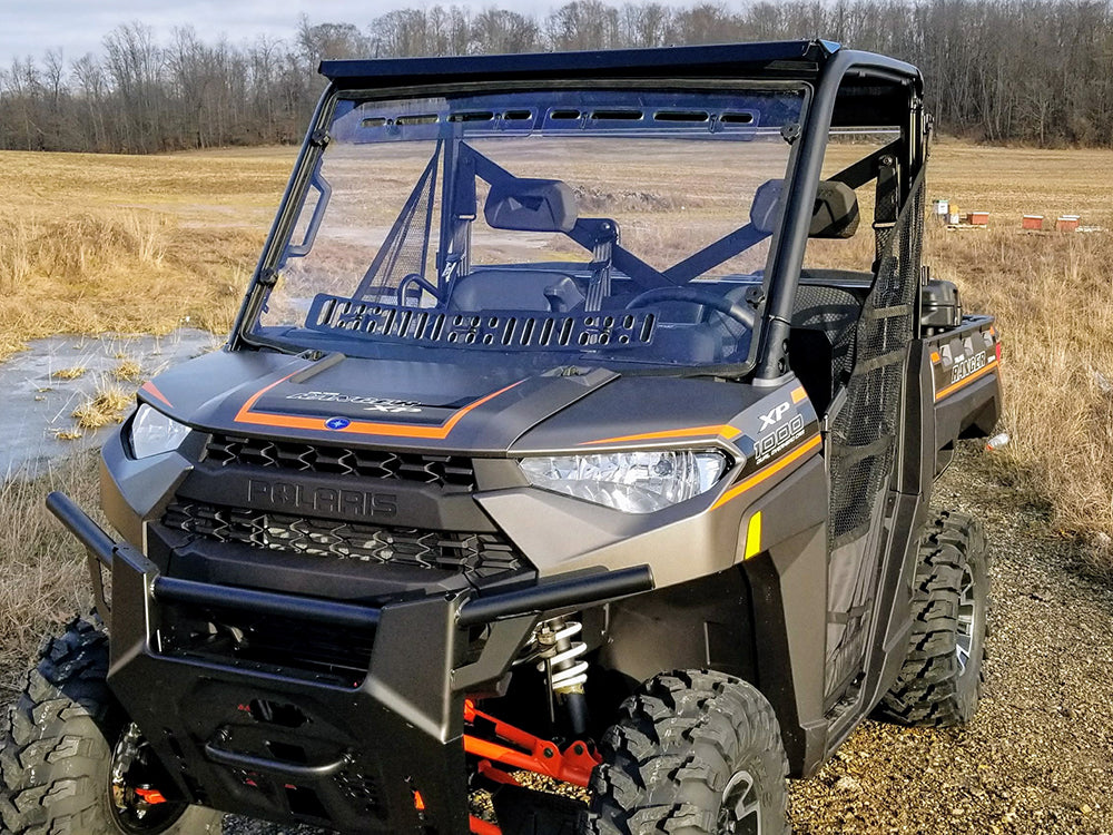 Polaris Ranger Multi-Vented Full Windshield by Spike - 77-9825 - Front Angled View