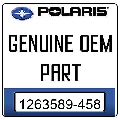 An Image of the Genuine Polaris Logo  reading 'GENUINE OEM PART' 1263589-458