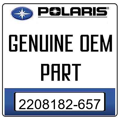 An Image of the Genuine Polaris Logo  reading 'GENUINE OEM PART' 2208182-657
