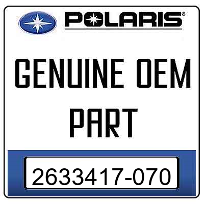 An Image of the Genuine Polaris Logo reading 'GENUINE OEM PART' 2633417-070