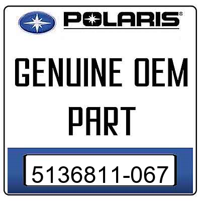 An Image of the Genuine Polaris Logo  reading 'GENUINE OEM PART' 5136811-067