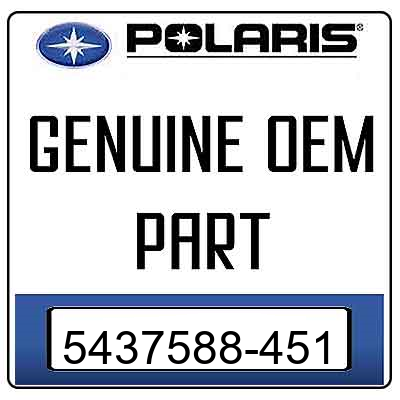 An Image of the Genuine Polaris Logo  reading 'GENUINE OEM PART' 5437588-451