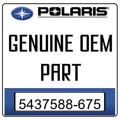 An Image of the Genuine Polaris Logo  reading 'GENUINE OEM PART' 5437588-675