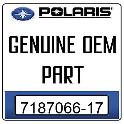 An Image of the Genuine Polaris Logo  reading 'GENUINE OEM PART' 7187066-17