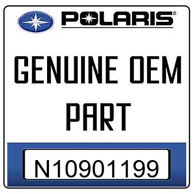 An Image of the Genuine Polaris Logo  reading 'GENUINE OEM PART' N10901199