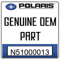 An Image of the Genuine Polaris Logo  reading 'GENUINE OEM PART' N51000013