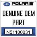 An Image of the Genuine Polaris Logo  reading 'GENUINE OEM PART' N51100031