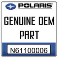 An Image of the Genuine Polaris Logo  reading 'GENUINE OEM PART' N61100006