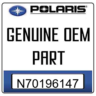 An Image of the Genuine Polaris Logo  reading 'GENUINE OEM PART' N70196147